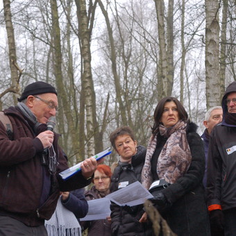 25 janvier 2020 - Voeux transfrontaliers en bord de Scarpe sur l'ancienne zinguerie de Mortagne-du-Nord (F)